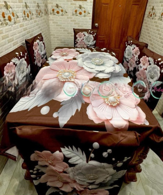 China Premium 3D Print Table Cloth Set